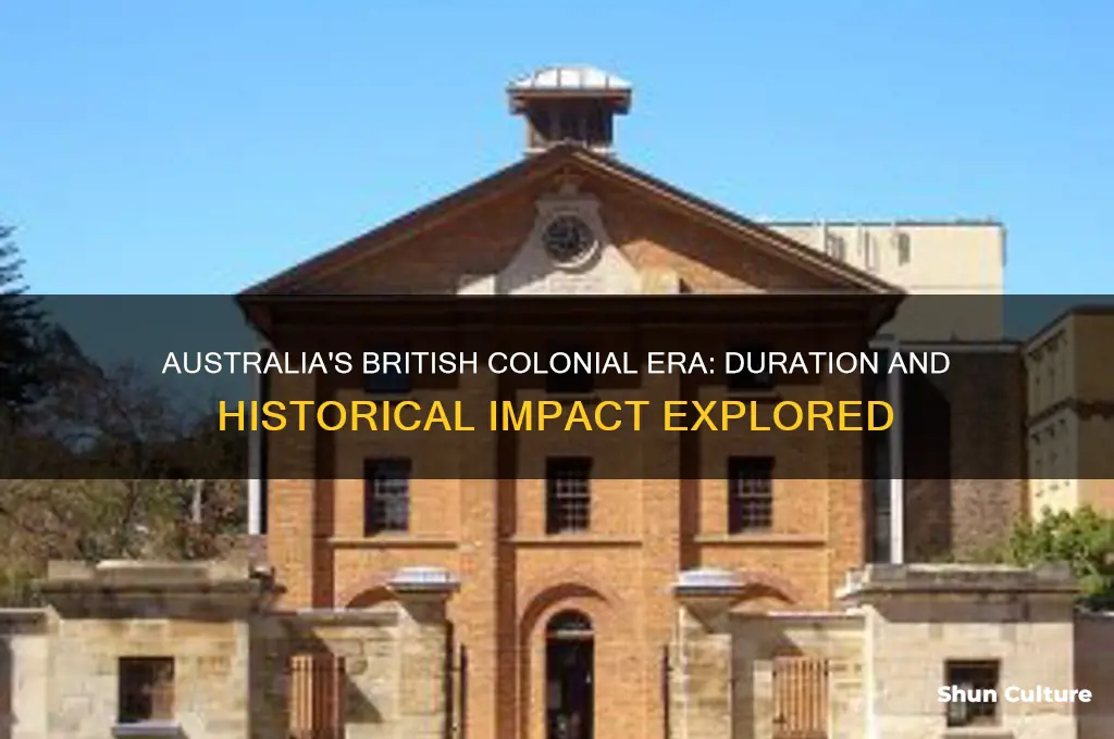 how many years were australia british
