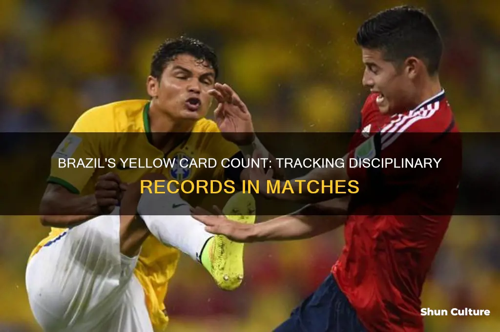 how many yellow cards does brazil have