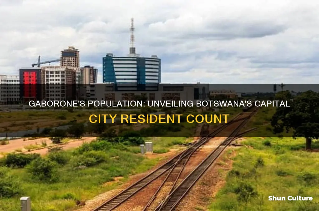 how many.people in gaborone botswana