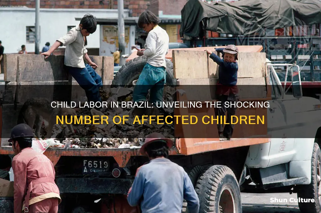how manyh children are in child labor in brazil