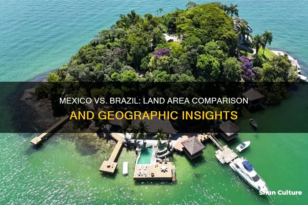 how mexico compares to brazil in land area