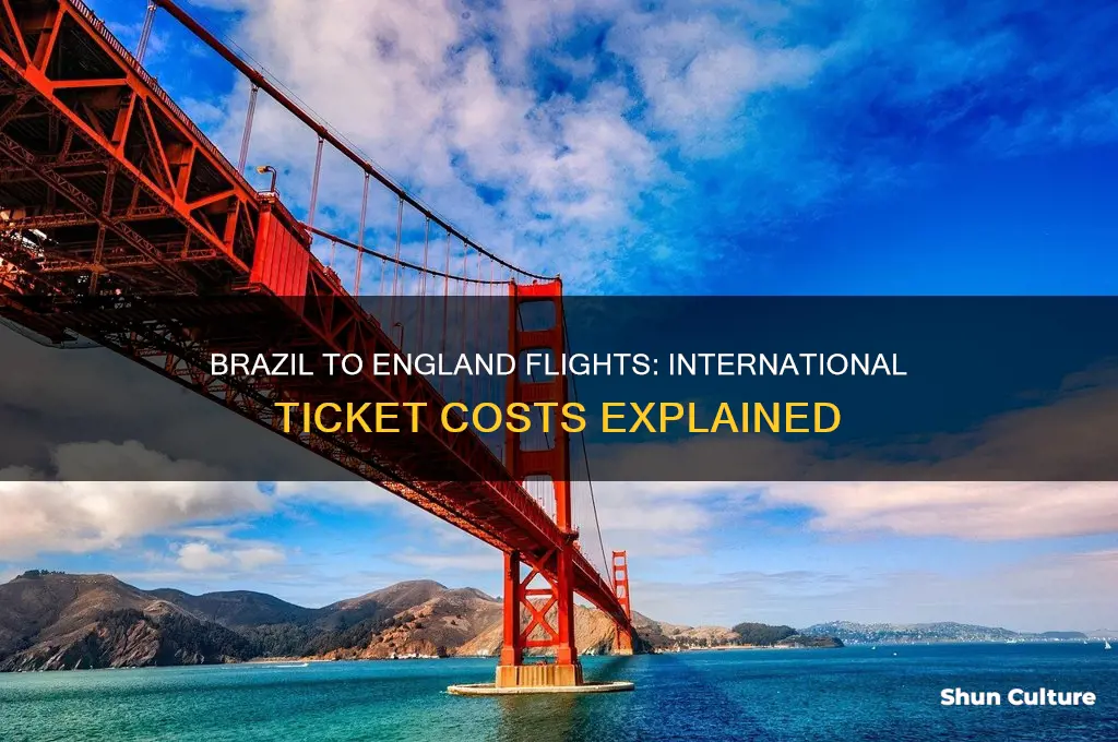 how mouch for an international ticket from brazil to england