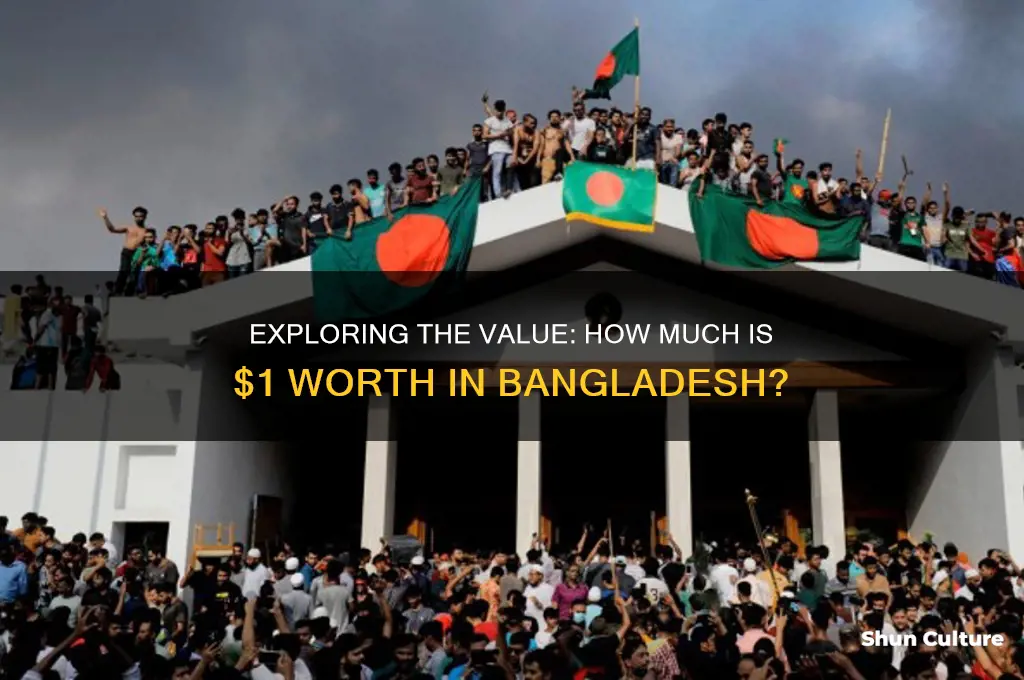 how much $1 in bangladesh