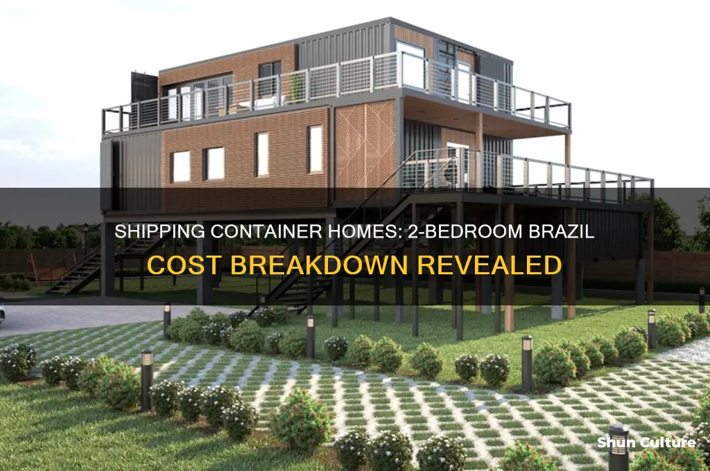 how much a 2 bedroom container costs to brazil