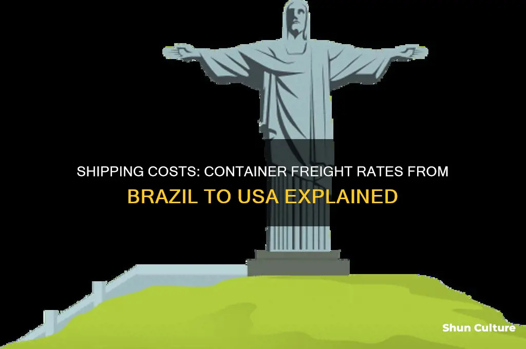 how much a container drom brazil to usa