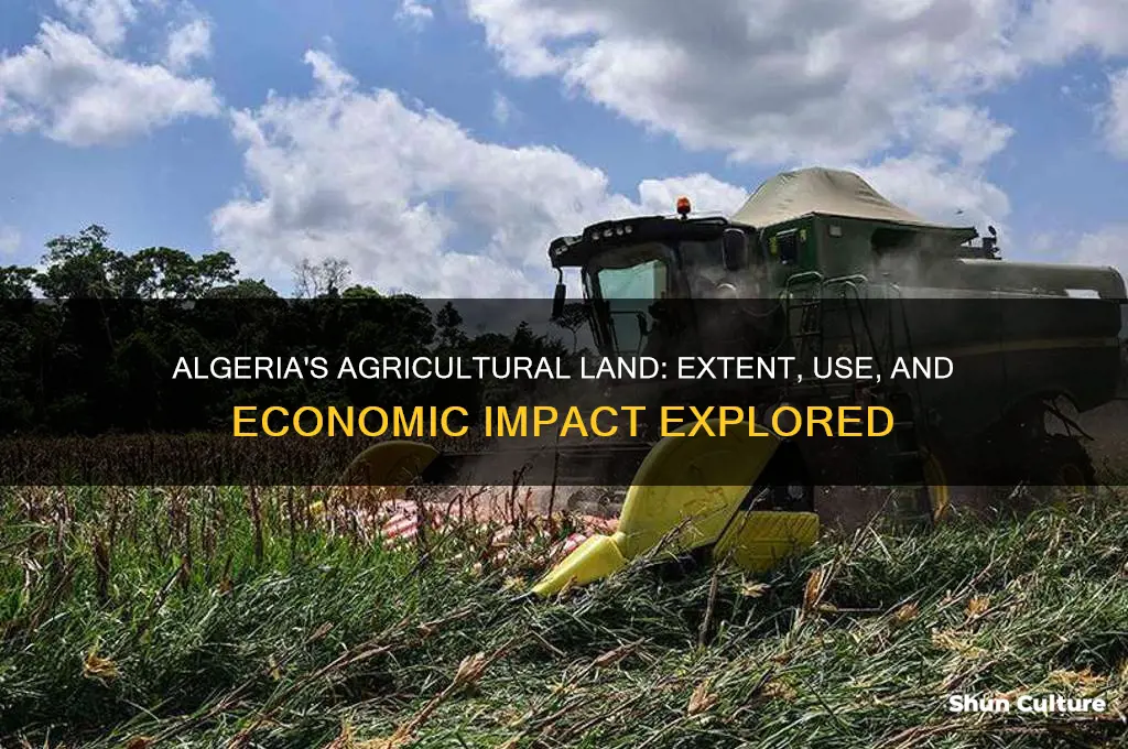 how much agricultural land in algeria