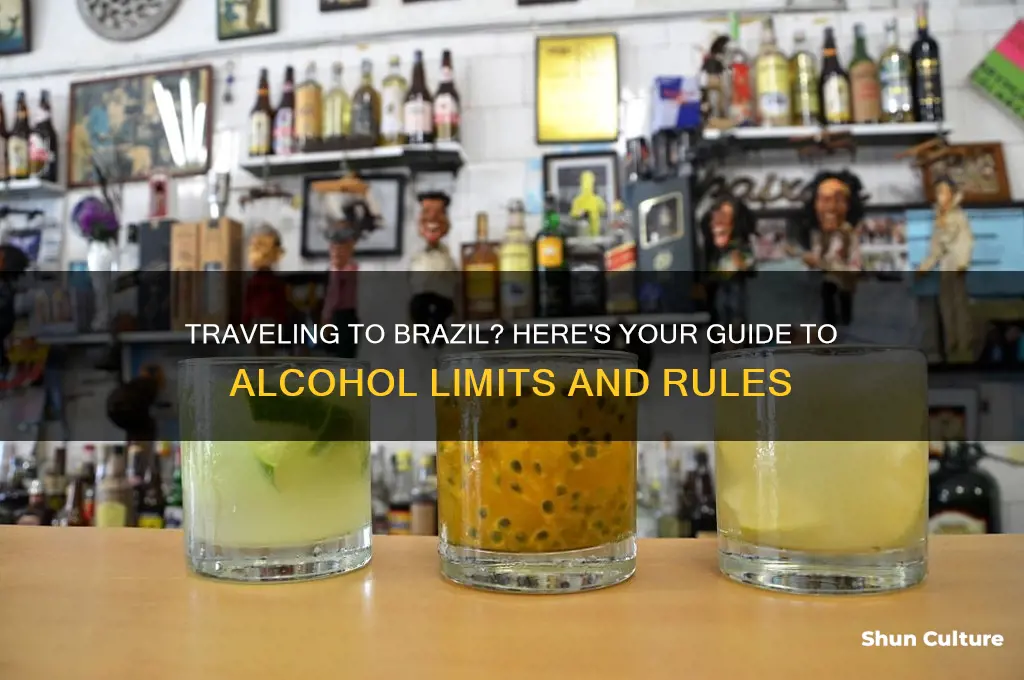 how much alcohol can I take to brazil