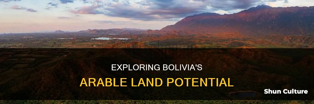 how much arable land is in bolivia