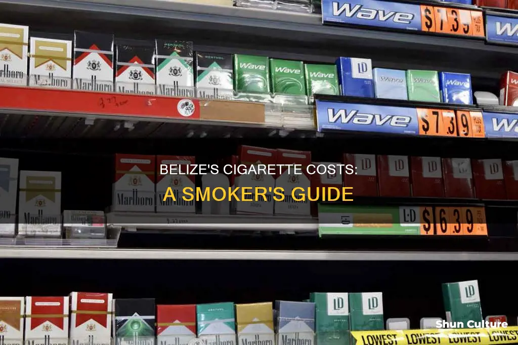 how much are cigarettes in belize