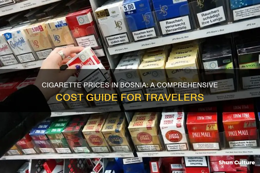 how much are cigarettes in bosnia