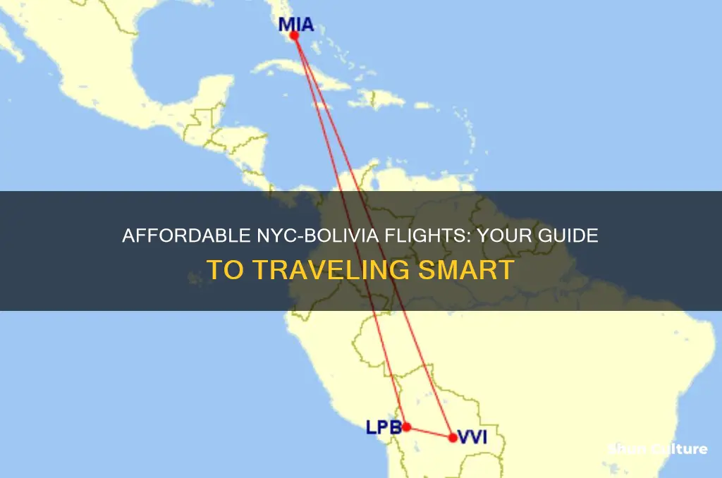 how much are flights to bolivia from nyc