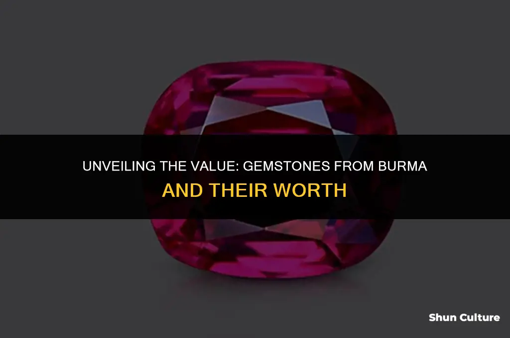 how much are gemstones from burma
