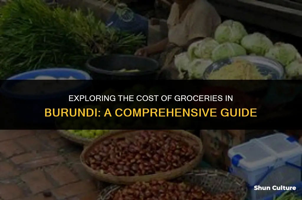 how much are groceries in burundi
