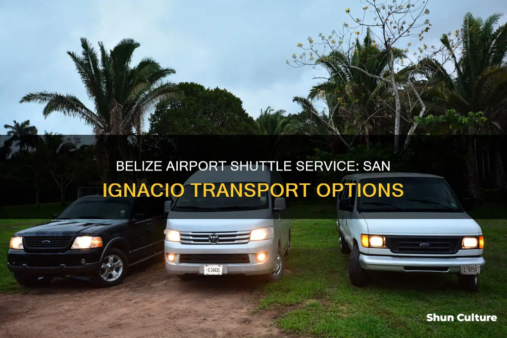 how much are shuttles from belize airport to san ignacio