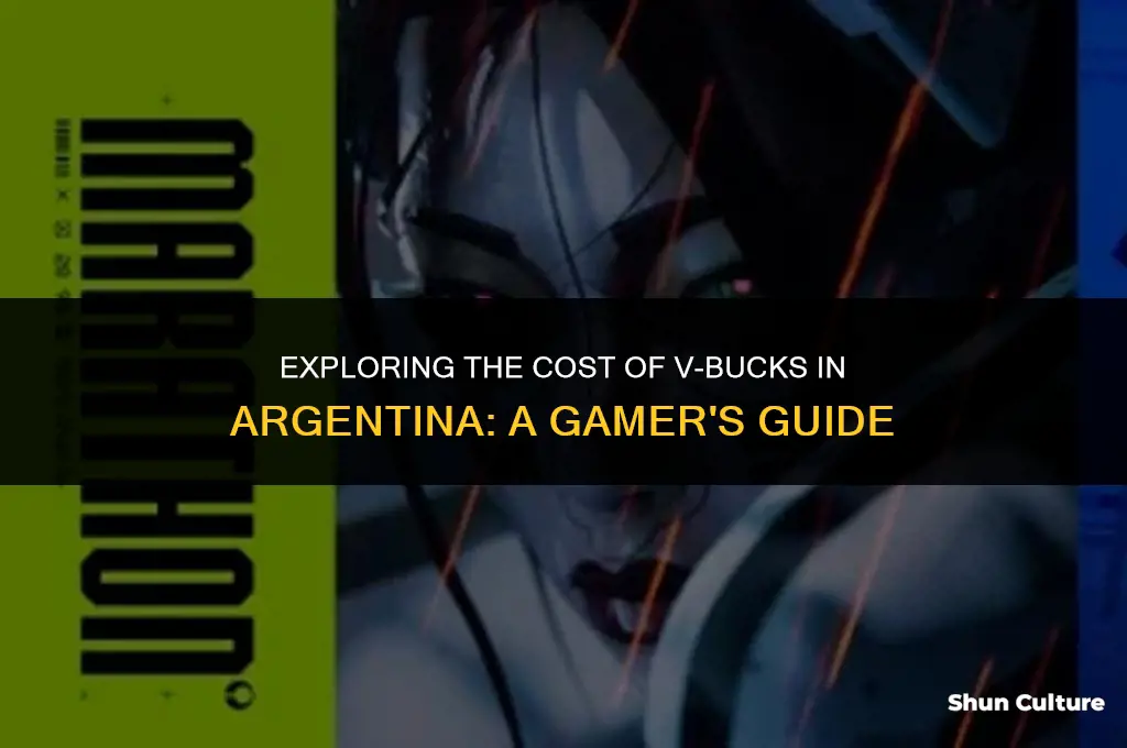 how much are vbucks in argentina