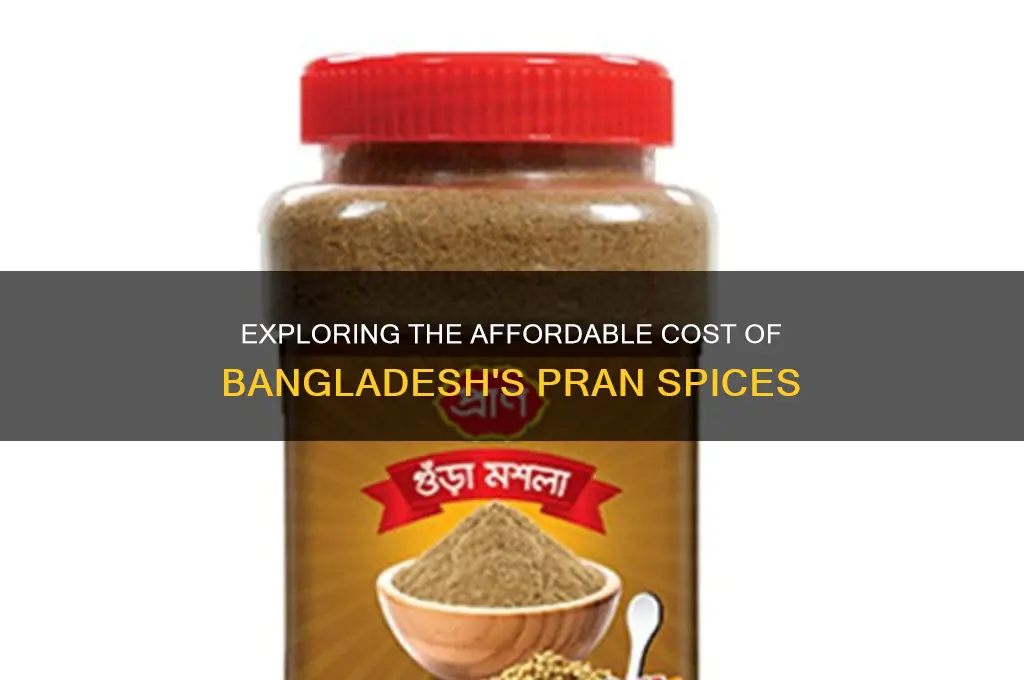 how much bangladesh pran spice cost