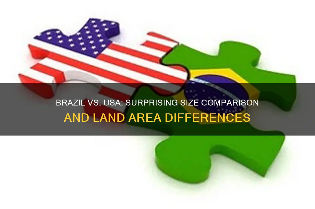 how much bigger is brazil than the us