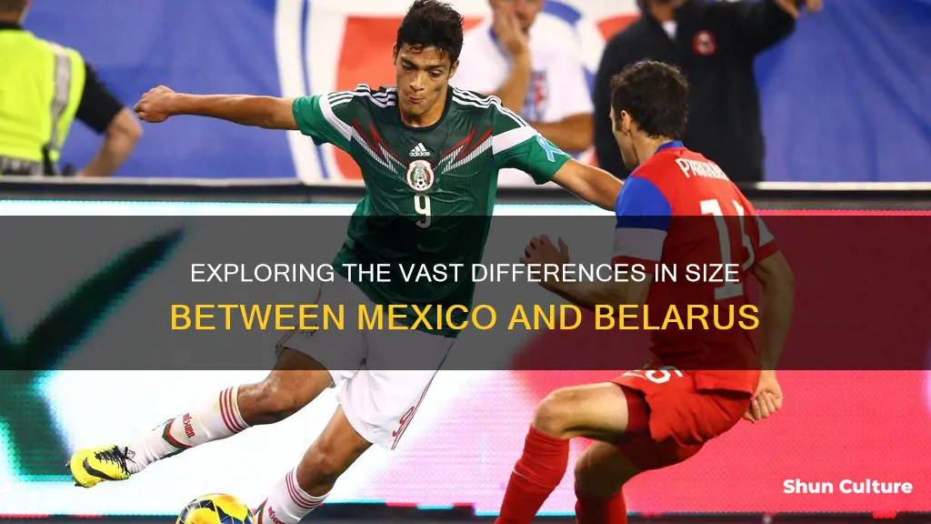 how much bigger is mexico than belarus