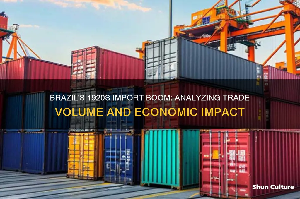 how much brazil was importing in the 1920q