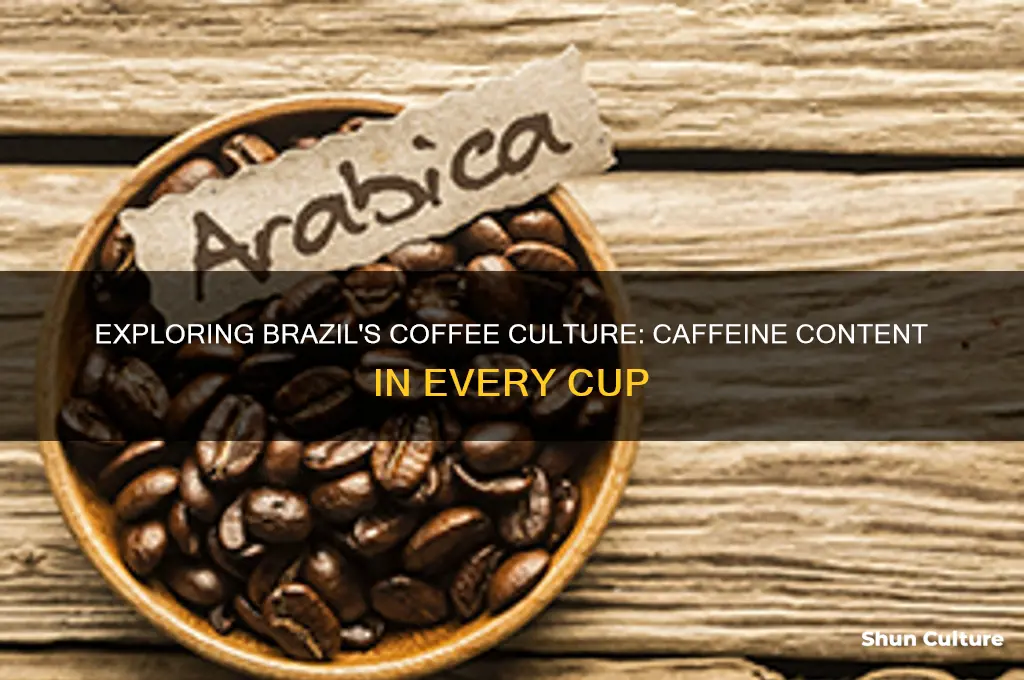 how much caffine is in coffee in brazil