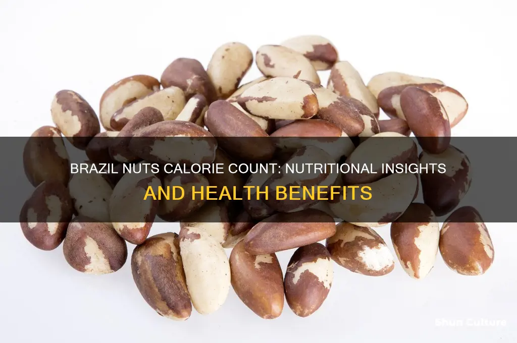 how much calories in brazil nuts