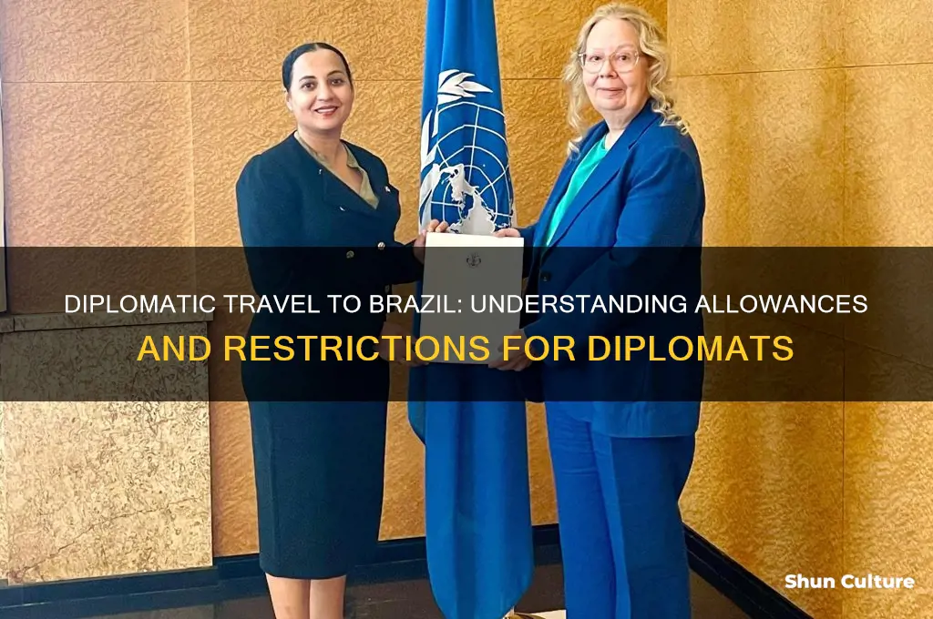 how much can I bring to brazil as diplomat