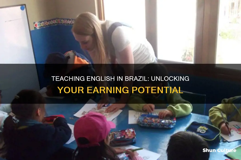 how much can I earn teaching english in brazil