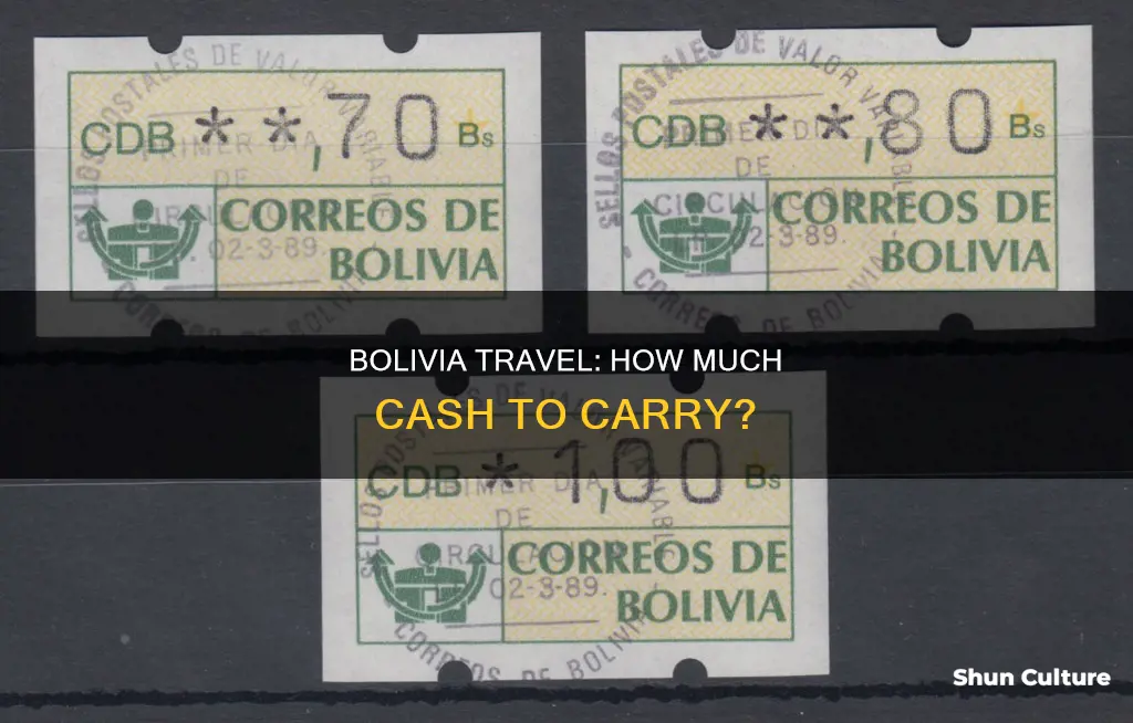 how much cash to carry in bolivia