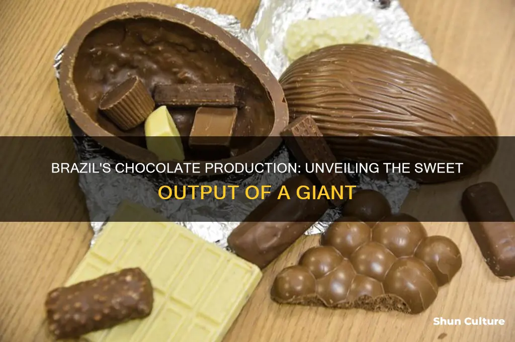 how much chocolate does brazil produce