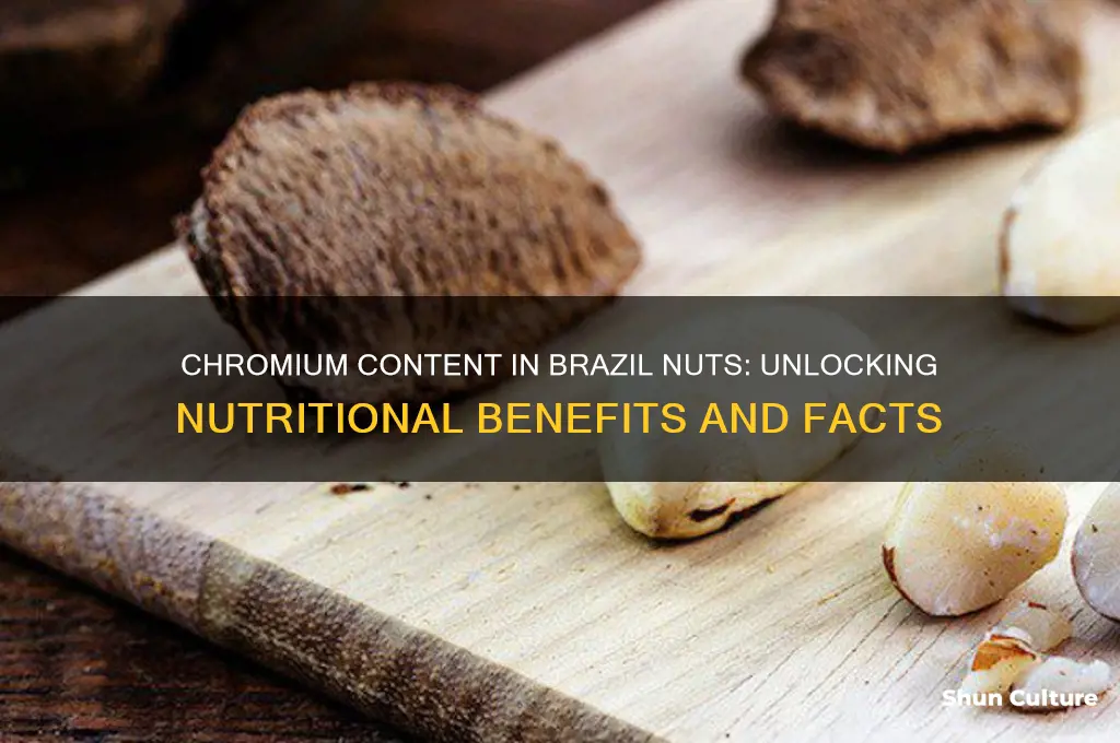 how much chromium in brazil nuts