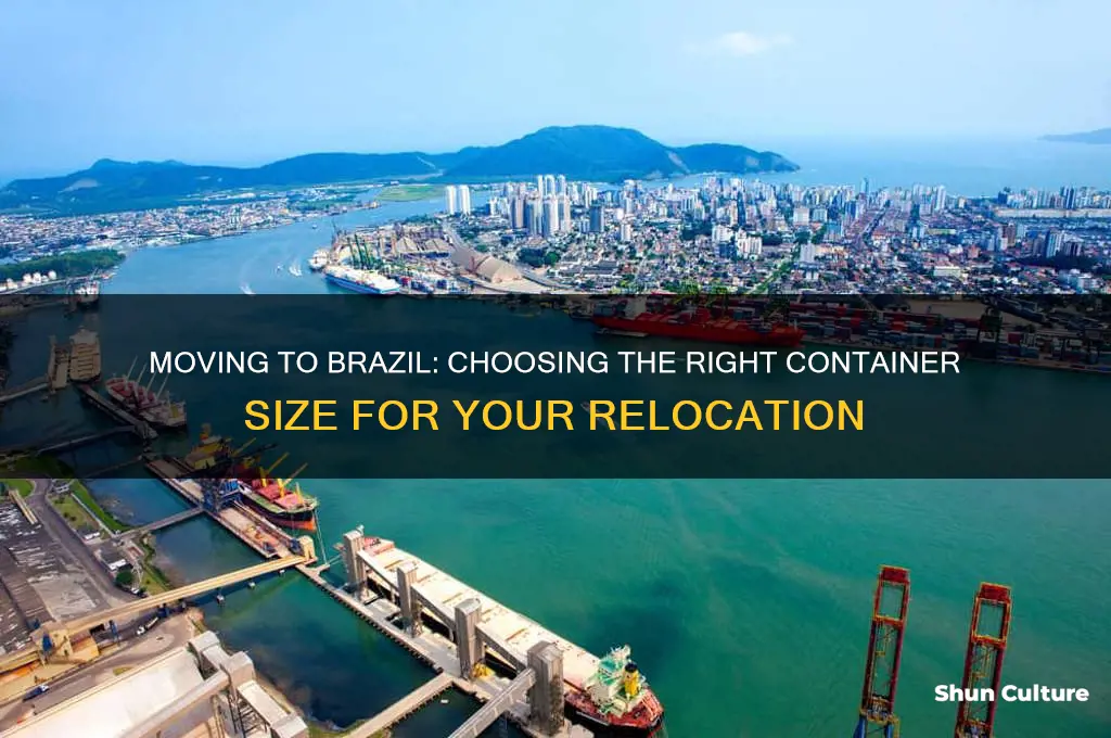 how much container to brazil moving