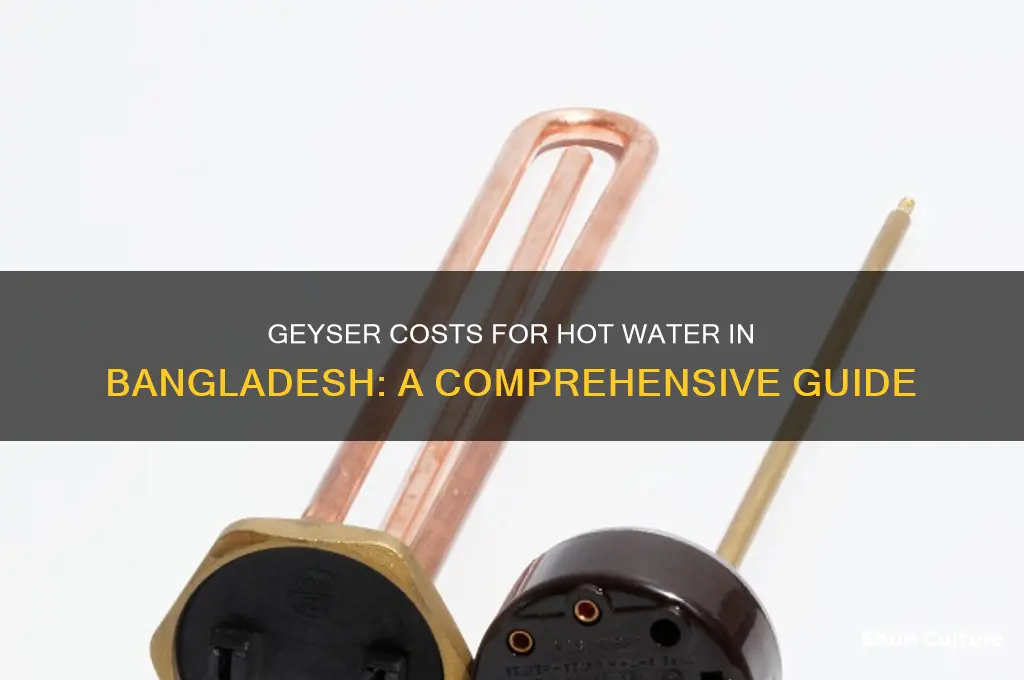how much cost gizad for hot water in bangladesh
