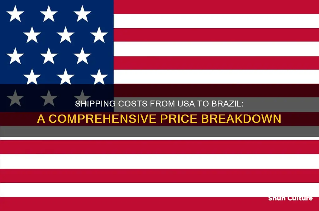 how much cost mail something from usa to brazil