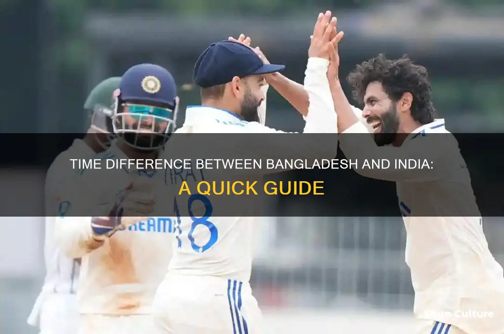 how much different of time in bangladesh to india