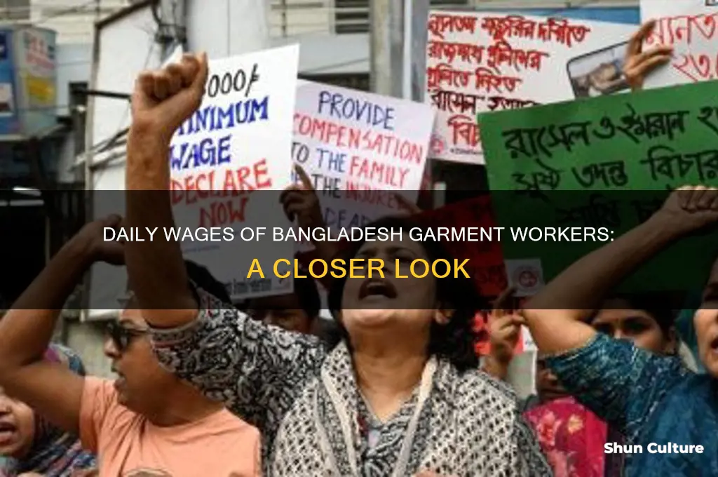 how much do bangladesh garment workers make a day