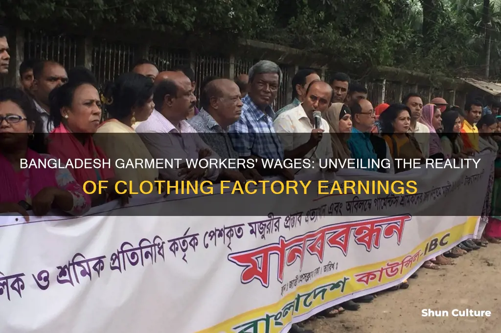 how much do clothing factory workers make in bangladesh