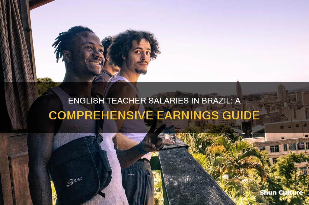 how much do english teachers make in brazil