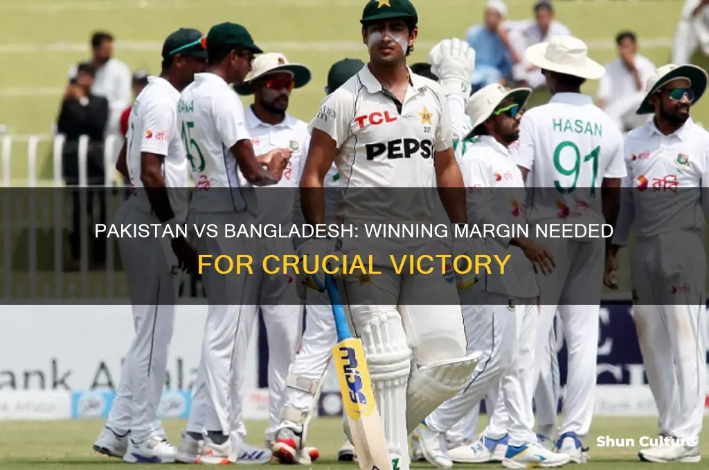 how much do pakistan have to beat bangladesh by