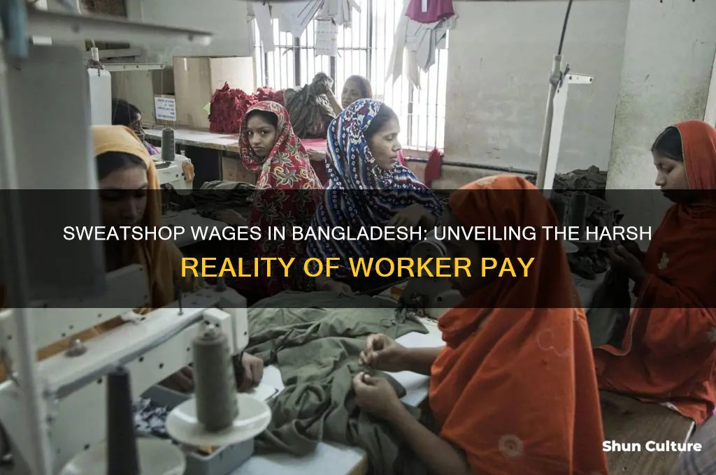 how much do sweatshop workers get paid in bangladesh
