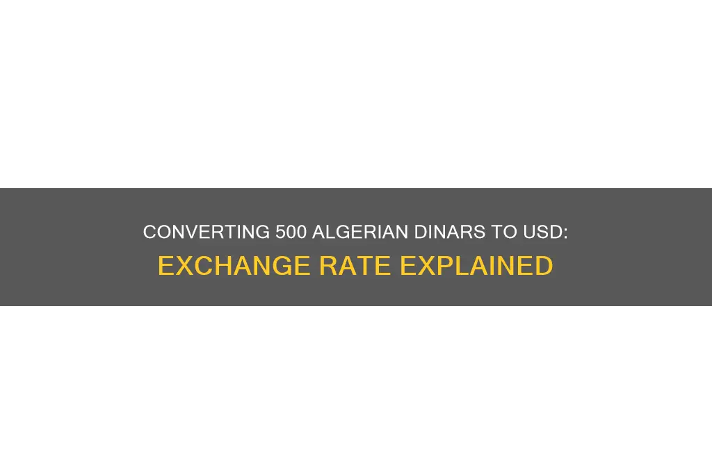 how much does 500 dollars in algeria convert to america