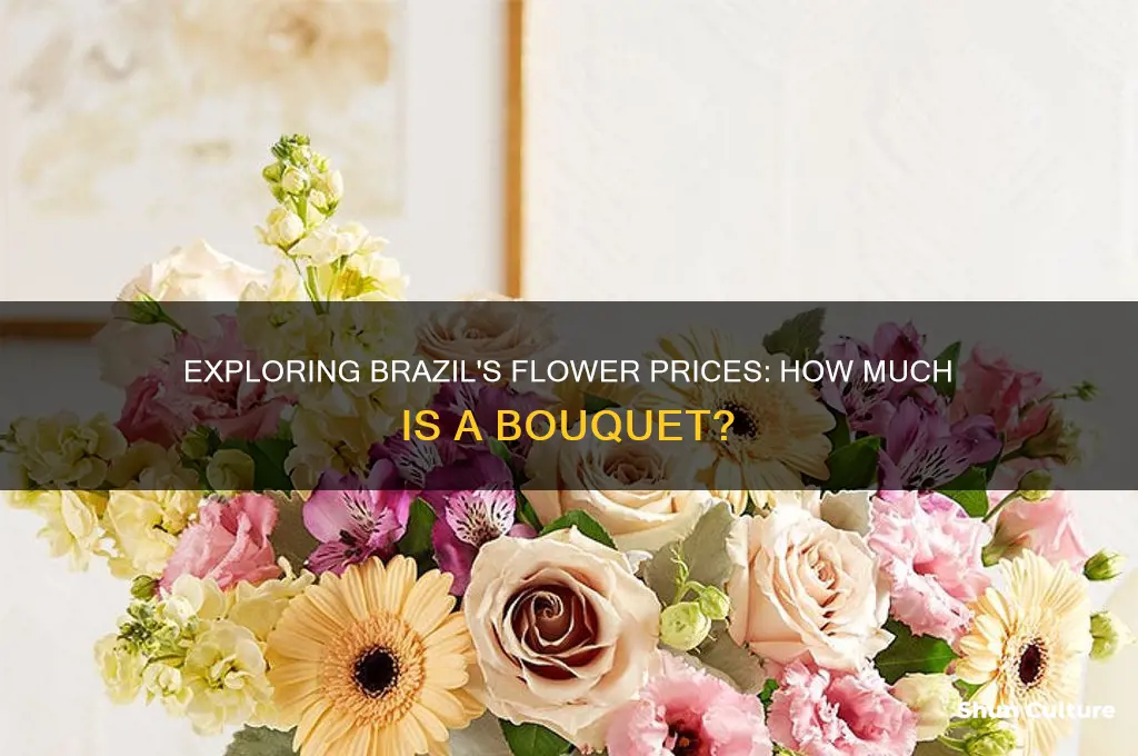 how much does a boquet of flowers cost in brazil