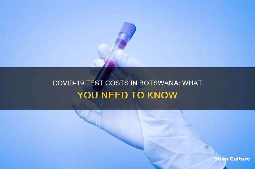 how much does a covid test cost in botswana