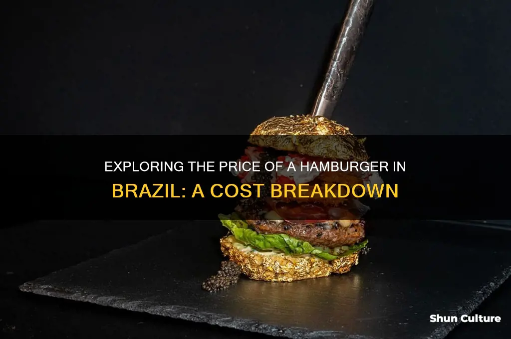 how much does a hamburger cost in brazil