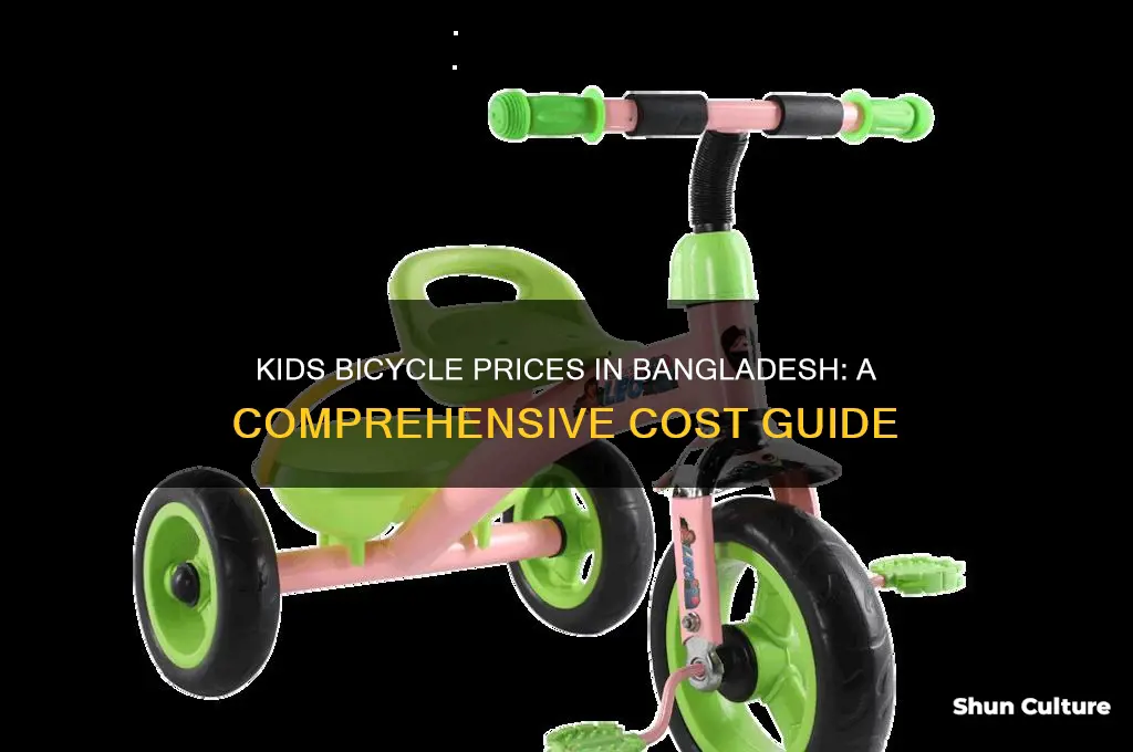 how much does a kids bicycle cost in bangladesh