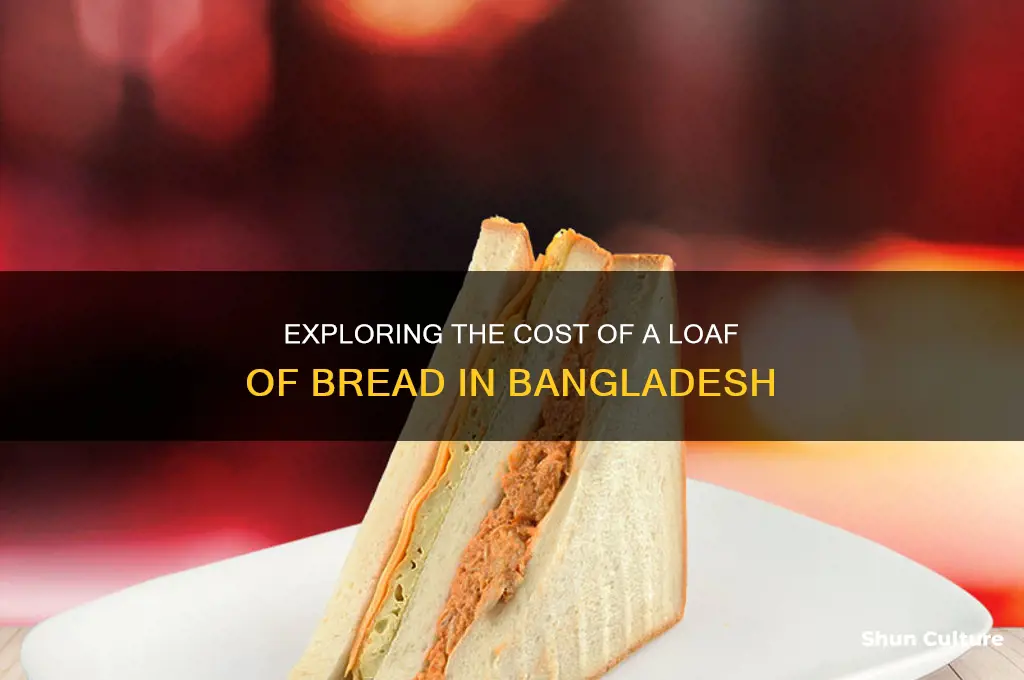 how much does a loaf of bread cost in bangladesh