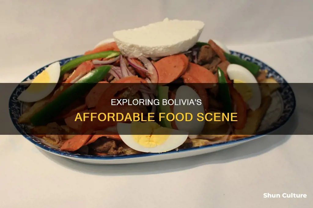 how much does a meal cost in bolivia