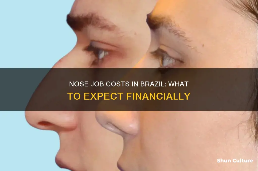 how much does a nose job cost in brazil