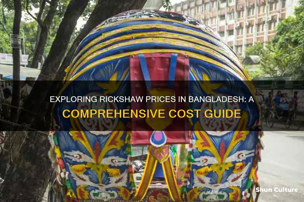 how much does a rickshaw cost in bangladesh