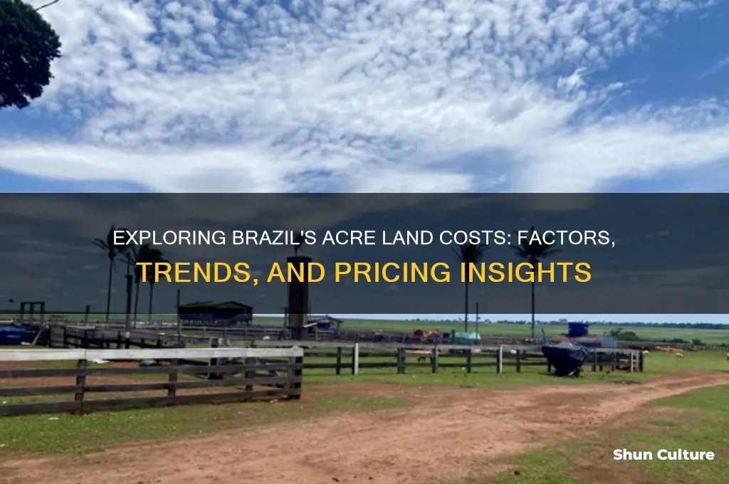 how much does an acre of land cost in brazil