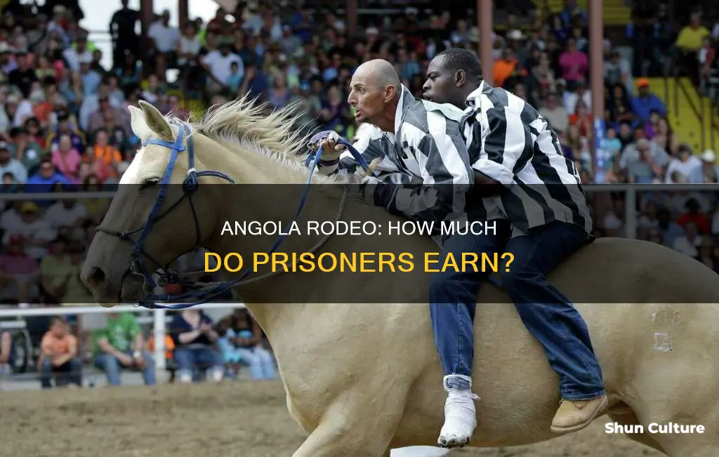 how much does an angola prisoner make at the rodeo